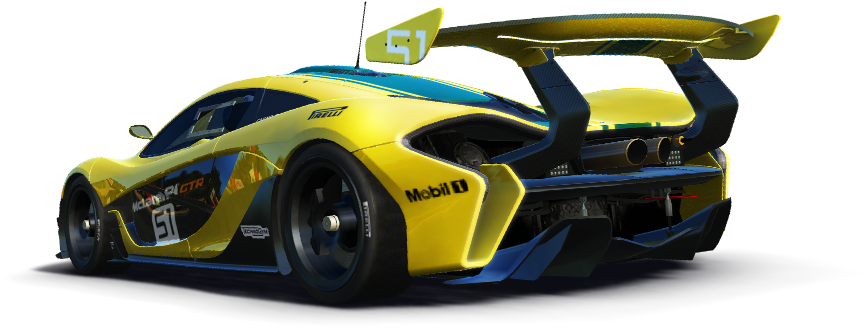 P1 Gtr Rear - Mclaren P1 (1025x375), Png Download