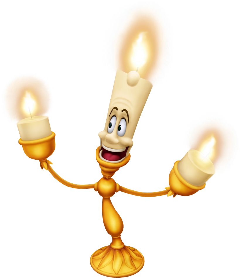 Lumière Makes Appearances In Kingdom Hearts Ii And - Beauty And The Beast Png (823x949), Png Download