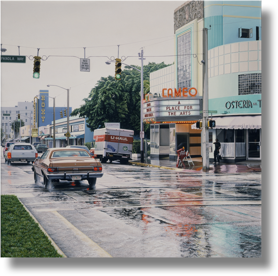 Cameo In The Rain , 1989 Acrylic On Canvas 30 X 30 (1000x986), Png Download