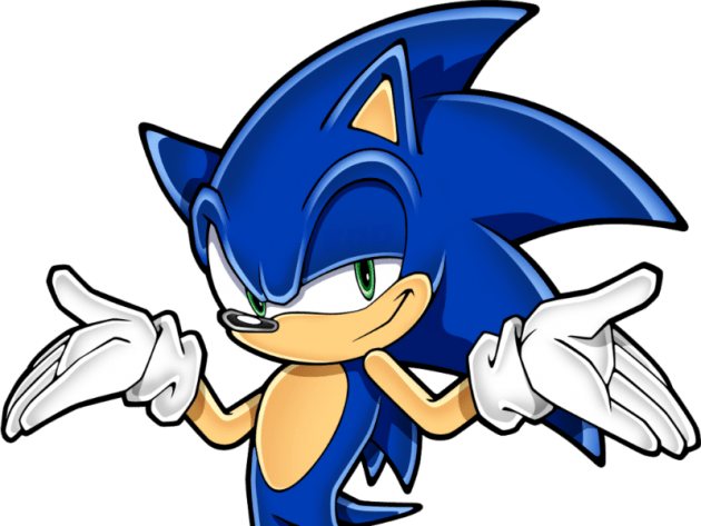 Top 20 Iconic Game Characters - Sonic The Hedgehog Sassy (630x473), Png Download