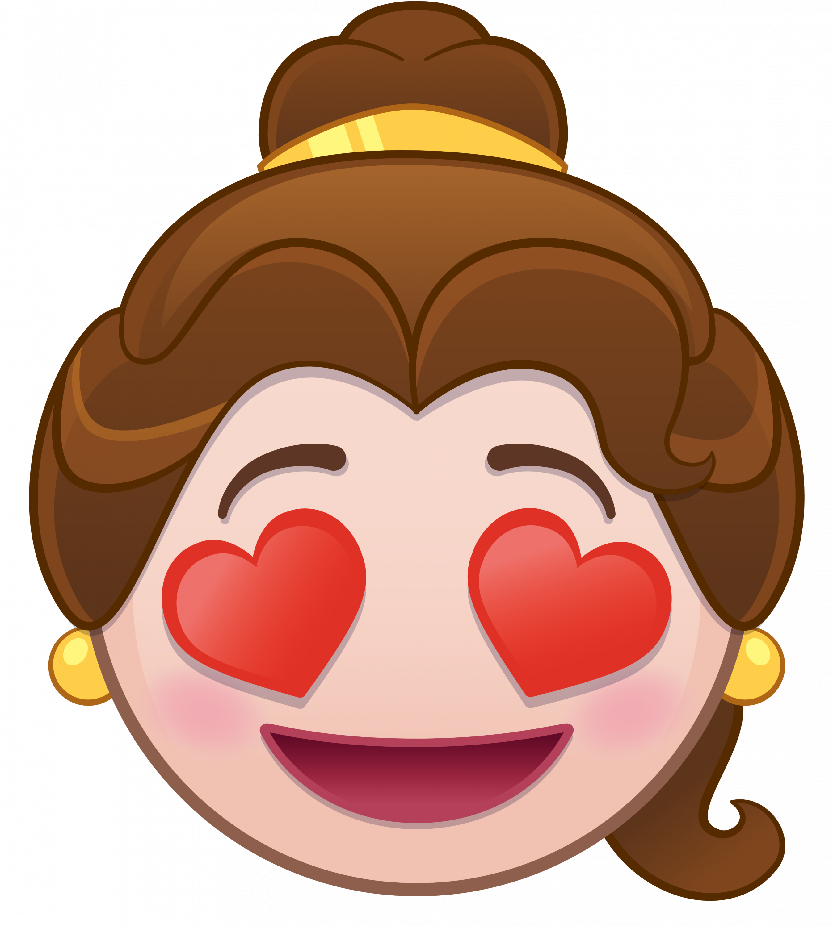 Disney Emoji Beauty And The Beast (2697x3000), Png Download