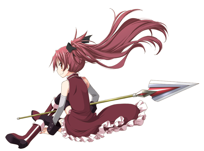Puella Magi Madoka Magica Kyoko Pose3 - Concept Art Kyoko Sakura (775x575), Png Download