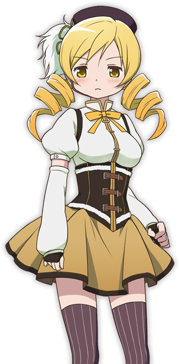 Mahou Shoujo Madoka Magica Images ~tomoe-san~ Wallpaper - Puella Magi Madoka Magica Tomoe Mami Cosplay Costume (389x717), Png Download