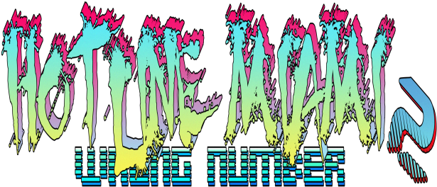 Hotline Miami 2 Title (620x280), Png Download