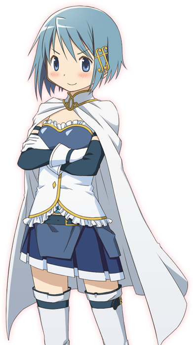She May Not Be My Most Favourite Character In Puella - Sayaka Miki Magical Girl (453x704), Png Download