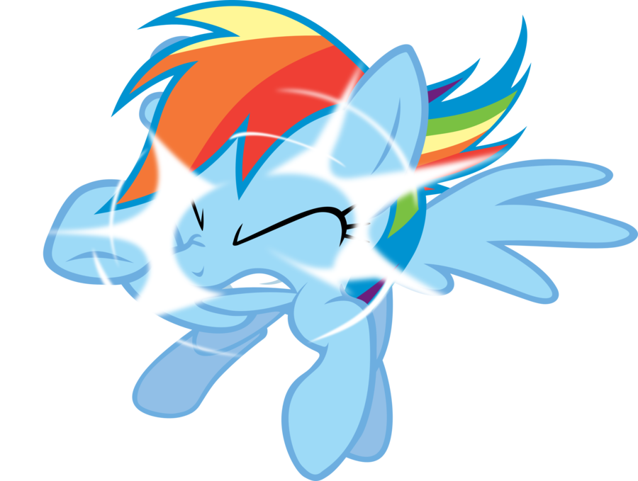 Rainbow Dash Out Of Nowhere By Fabulouspony-d4284sa - Rainbow Dash (900x679), Png Download