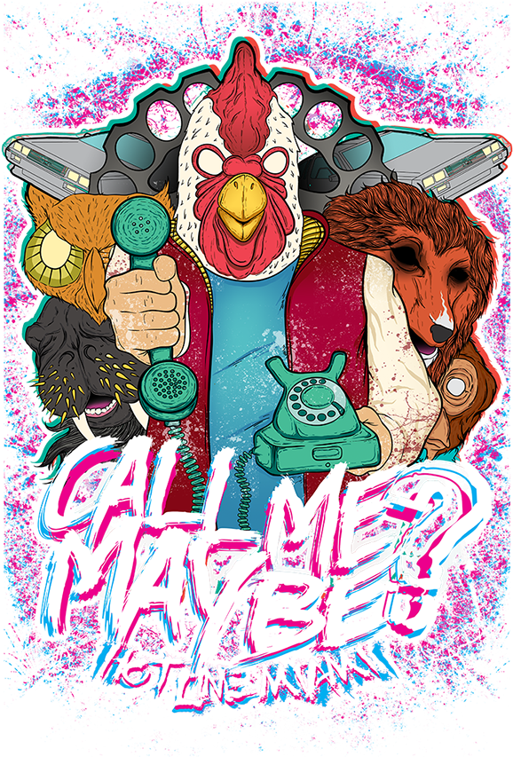 Hotline Miami (600x899), Png Download