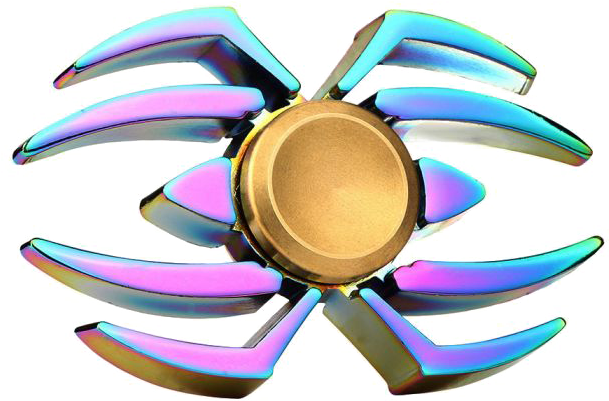 Rainbow Fidget Spinner Png Background Image - Fidget Spinner Duhový (700x700), Png Download