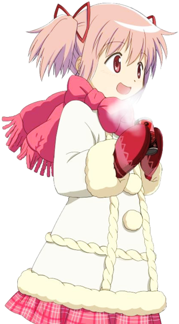 Puella Magi Madoka Magica Images Madoka Wallpaper And - Madoka Kaname Winter Outfit (500x690), Png Download