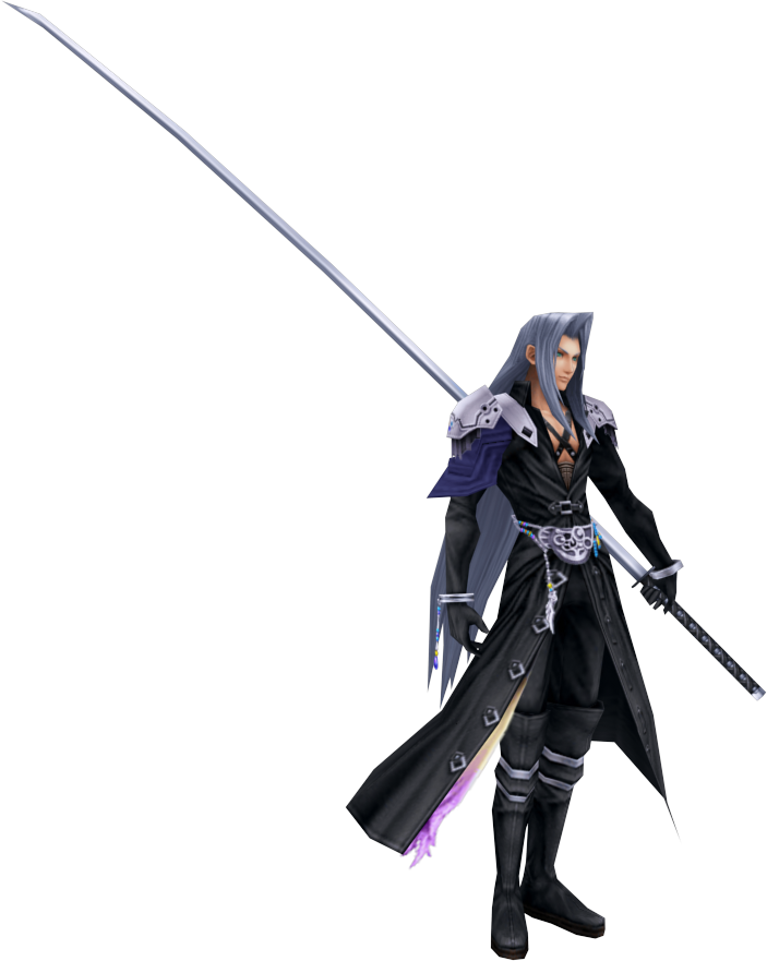 Sephiroth - Final Fantasi Long Sword (703x881), Png Download