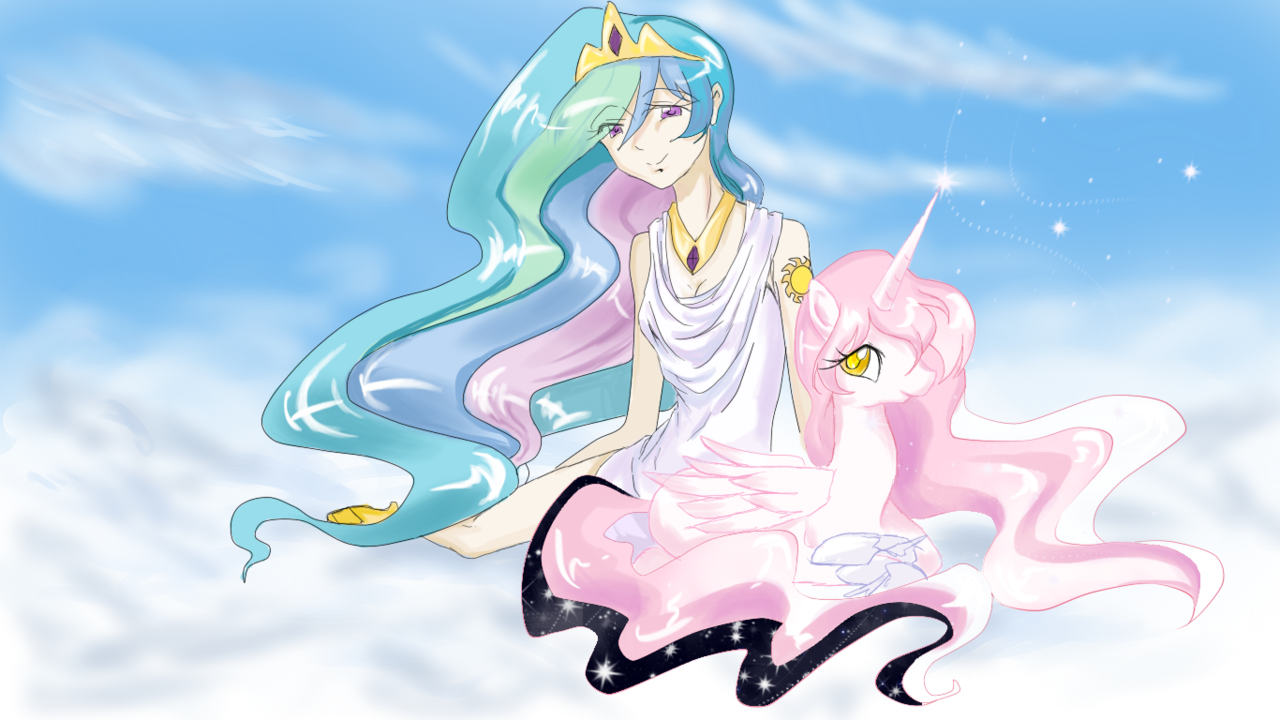 Maroonriver, Crossover, Humanized, Ponified, Princess - Cartoon (1280x720), Png Download