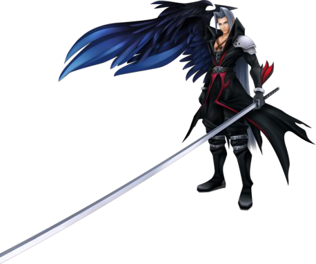 Sephiroth - Sora Kingdom Hearts Valentines Cards (458x382), Png Download