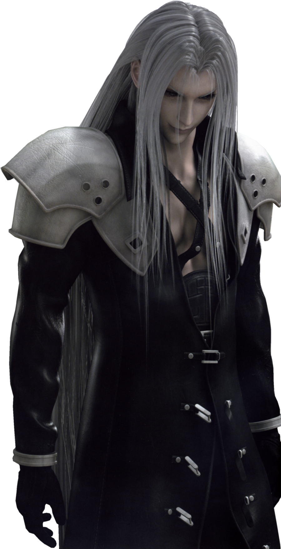 Sephiroth Render By Oxosephirothoxo - Final Fantasy 7 Bad Guy (900x1758), Png Download
