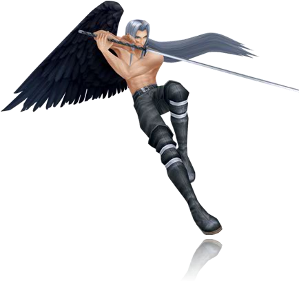 Sephiroth Alt - Sephiroth Alternate Costume Dissidia 012 (434x408), Png Download