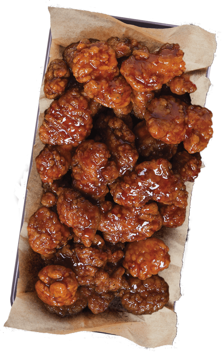 Boneless Wings Wings - Happy's Pizza Boneless Wings (908x1429), Png Download