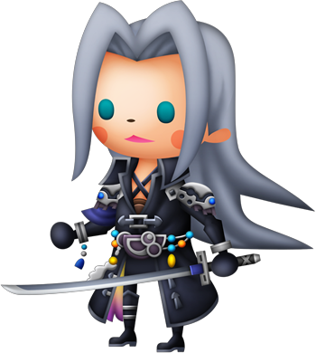 Damn You Theatrhythm - シアトリズム セフィロス (350x390), Png Download
