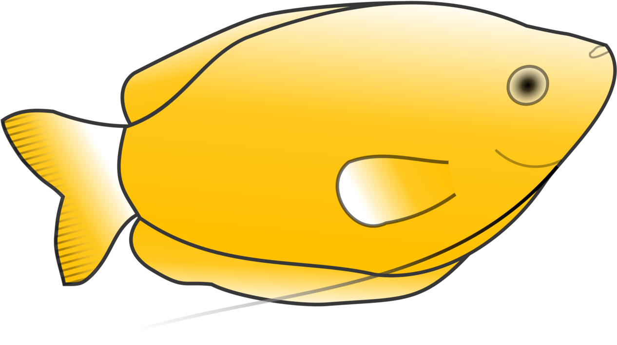Drawing Fish Download Yellow Computer Icons Free Commercial - Yellow Fish Clip Art (1339x750), Png Download