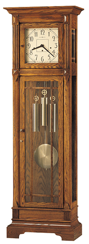 Howard Miller 610-804 Traditional Oak Grandfather Clock - Grandfather Clock Door Hook (370x500), Png Download