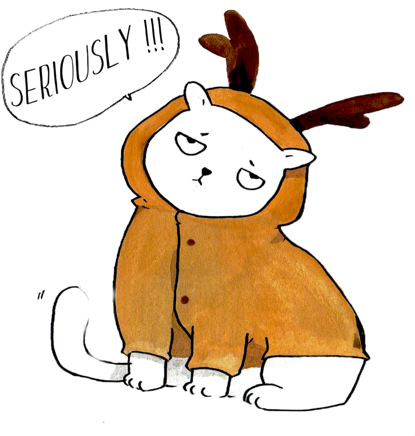 Angry Cat - Cartoon (960x1097), Png Download