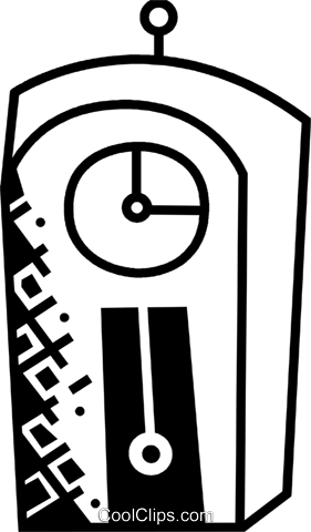 Grandfather Clocks Royalty Free Vector Clip Art Illustration - Illustration (281x480), Png Download