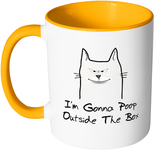 Angry Cat Mug - Mug (600x600), Png Download