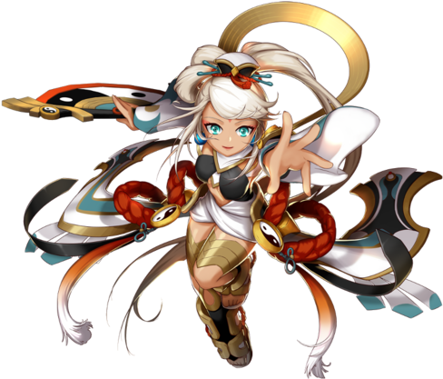 Grand Chase Rin 4th Job (500x420), Png Download