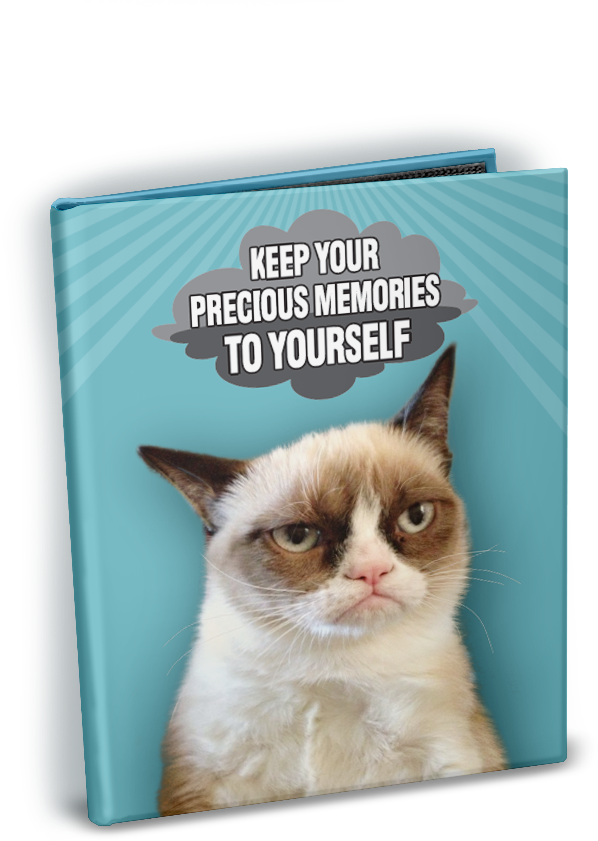 Grumpy Cat "keep Your Precious Memories To Yourself" - Grumpy Cat Mini Photo Album 4"x6" Holds 24 Photos-memories (2550x3300), Png Download