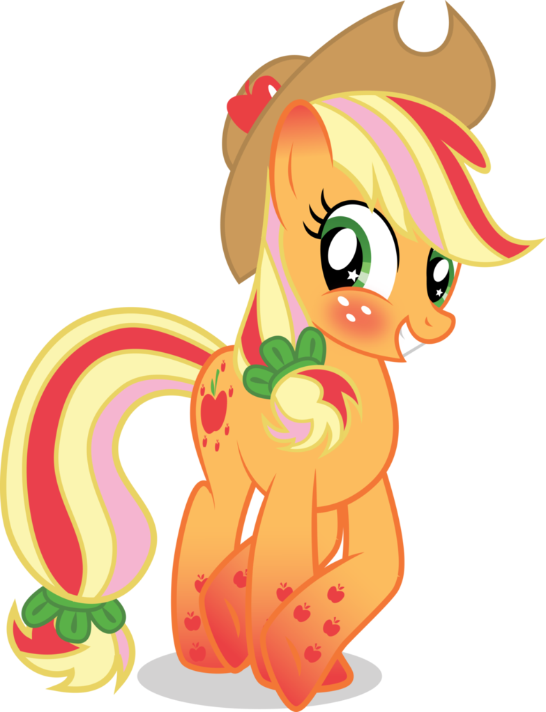 Rainbow Power Applejack - My Little Pony Rainbow Power Applejack (783x1021), Png Download
