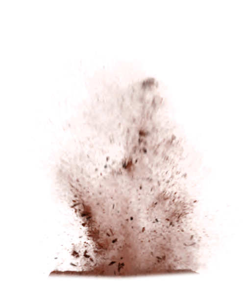 Pixel Brown Simple Explosion - Dirt Png (576x576), Png Download