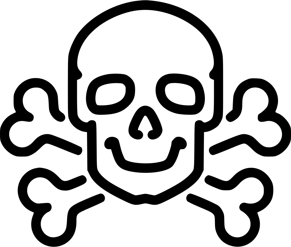 Danger Poison High Voltage Death Skull Jolly Roger - Poison Symbol For Medicine (980x830), Png Download