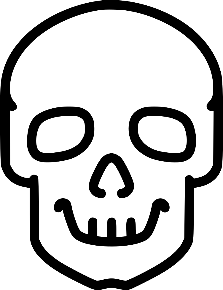 Danger Poison High Voltage Death Skull Jolly Roger - Skull (752x980), Png Download