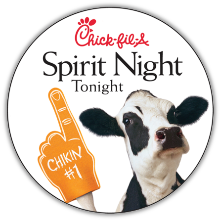 Eat More Chicken And Support Student Council Don't - Chick Fil A Spirit Night (451x452), Png Download