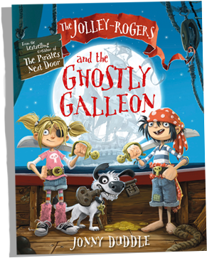 Book Ghostly Galleon - Jolley Rogers And The Ghostly Galleon (428x363), Png Download