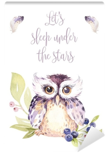 Hand Drawing Easter Watercolor Flying Cartoon Bird - Акварель Рисунок Сова Depositphotos (400x400), Png Download
