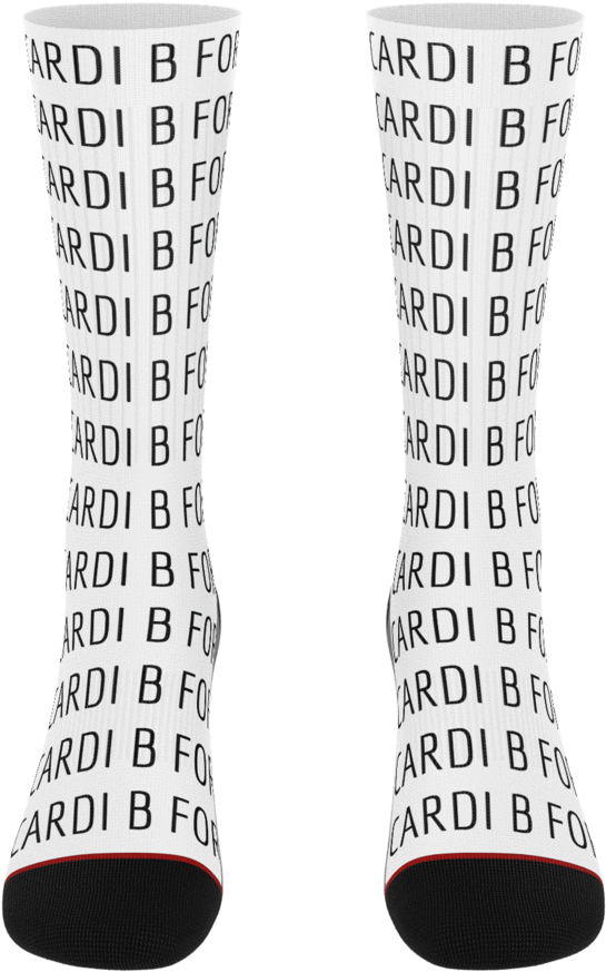 Cardi B For President Socks - Sock (1024x1024), Png Download