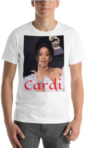 Cardi B T-shirt - T-shirt (480x480), Png Download