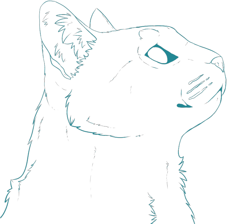 Cat Head Teal Facing Right - Animal Jam Clans (932x857), Png Download