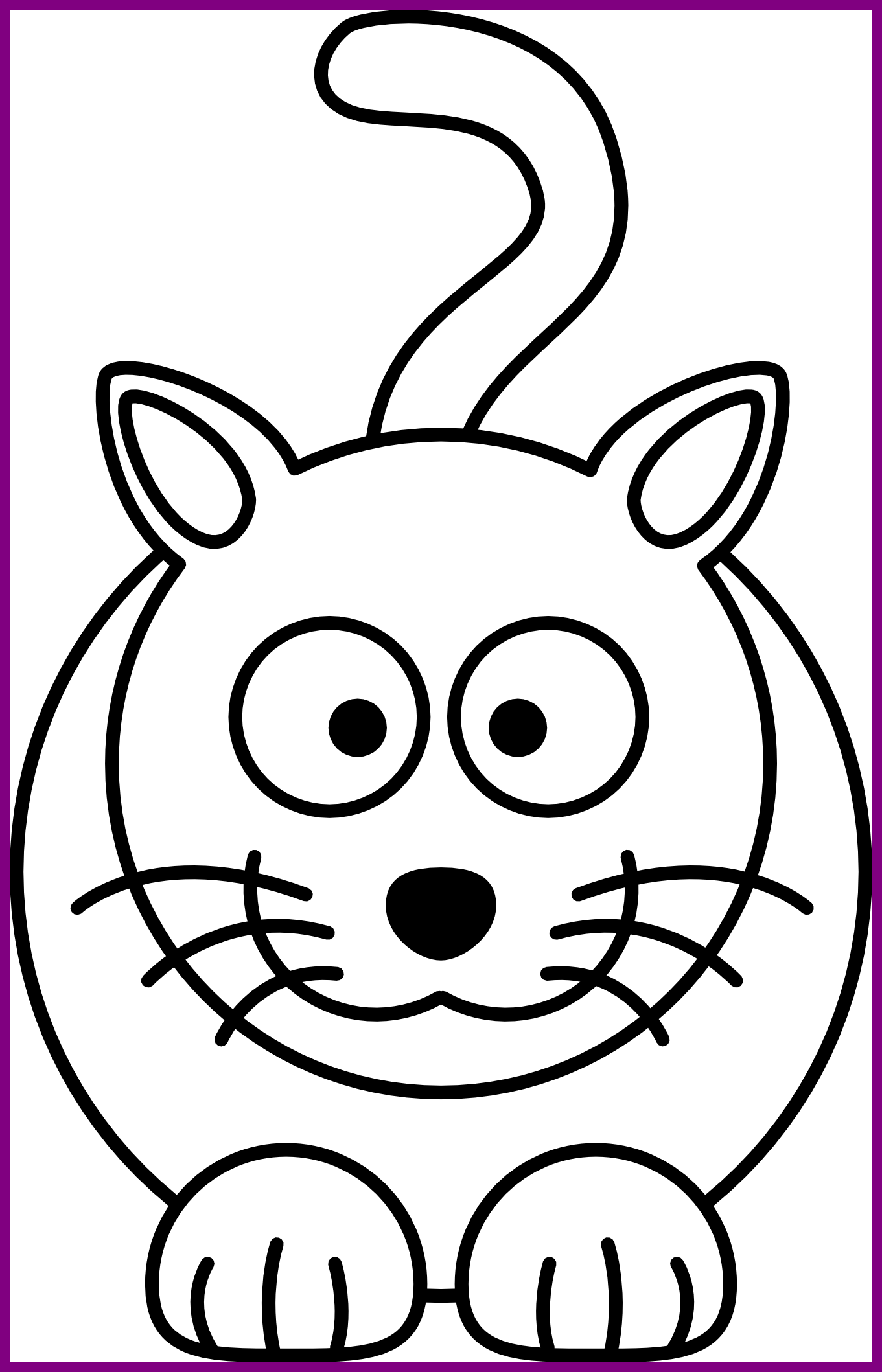 Best Face Black And White Pic Of - Simple Drawing For Kids (1361x2118), Png Download