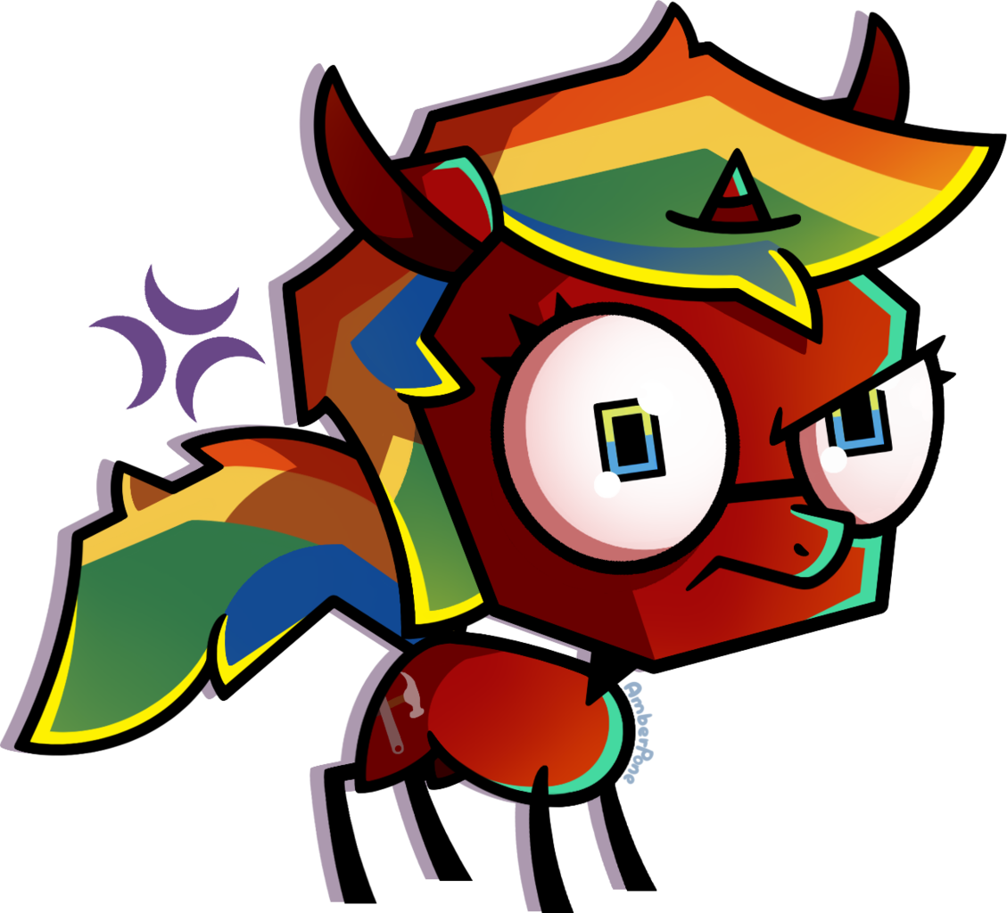 Amberpone, Big Eyes, Big Head, Blue Eyes, Commission, - Cartoon (1129x1024), Png Download