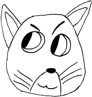 Cat Head Transparent - Cat (384x394), Png Download