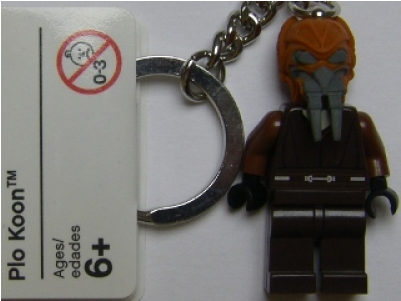 Lego Minifig Star Wars Plo Koon Key Chain - Lego Exclusive Santa Claus Classic Key Chain Set 850150 (400x400), Png Download
