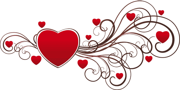 Valentines Day Gift Guide Border - Heart Designs (580x289), Png Download