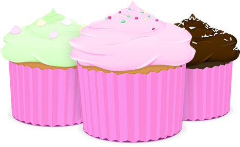 Since I Do Majority Of My Work Online It Only Makes - Cupcake (478x286), Png Download