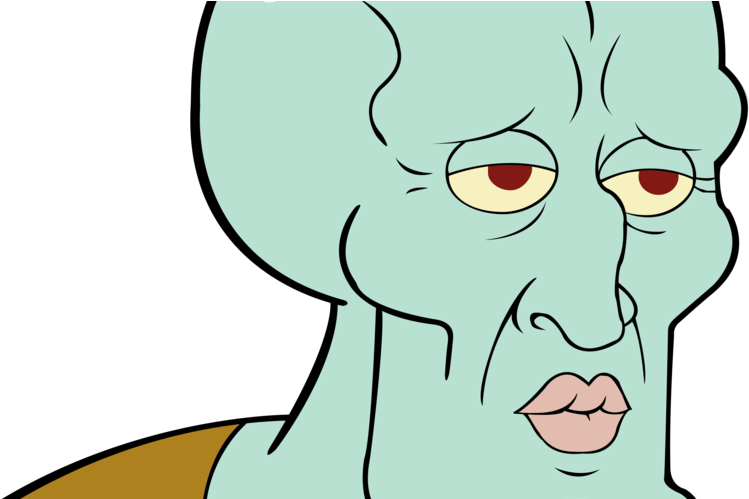 Handsome Squidward (948x498), Png Download
