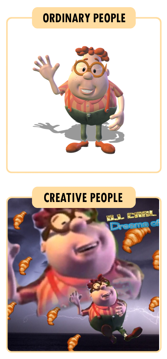How Creative People See Carl Wheezer - Adventures Of Jimmy Neutron Season 2 (dvd) (700x1500), Png Download
