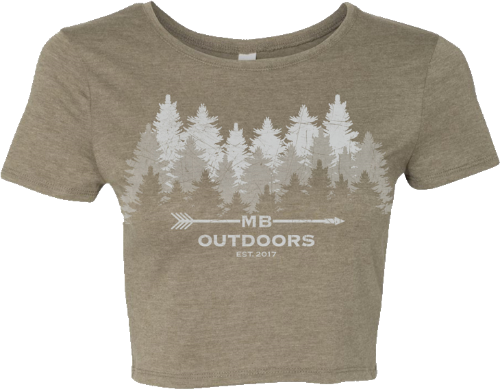 Treeline Crop Tee (845x1125), Png Download