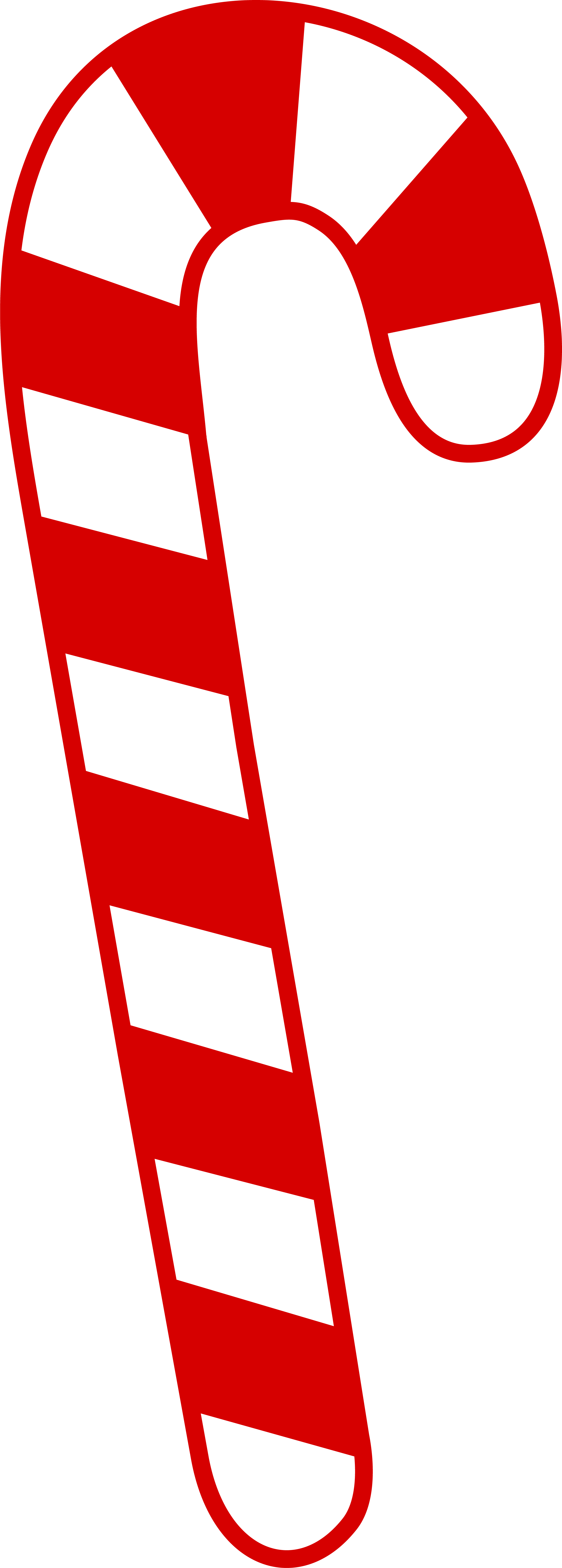 Candy Cane Clipart - Christmas Day (2377x6629), Png Download