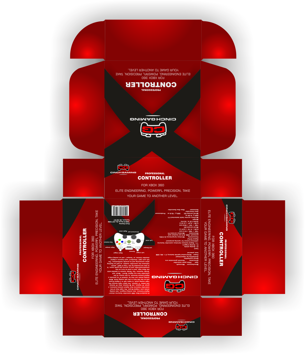 Modern, Professional, Product Packaging Design For - Cinch Gaming (1221x1424), Png Download