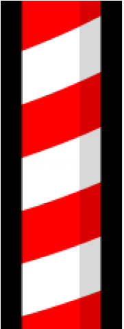 Candy Cane Clipart Design - Candy Cane Pole Clipart (640x480), Png Download