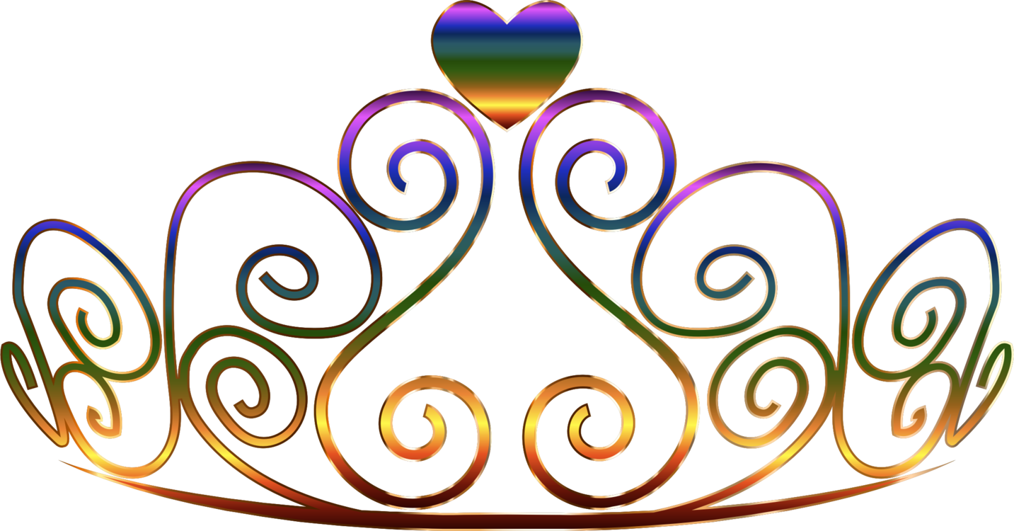 Princess Drawing Headband Free Commercial For Use - Clip Art Tiara Princess Svg (1433x750), Png Download